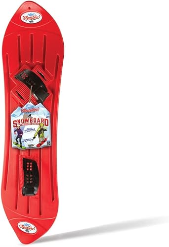 Miniatura 3 de Geospace The Original Sledsterz - Tabla de snowboard para niños, viene en varios colores de rojo, azul o verde (tabla de snowboard de un solo color