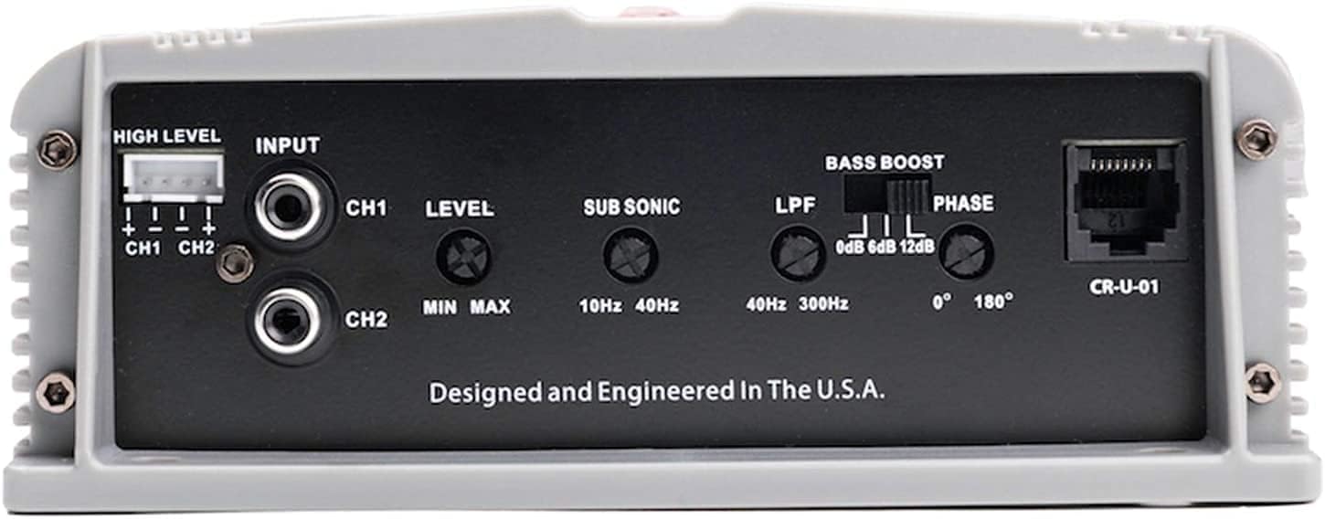 Crunch SA-1100.1 Amplifier Input and Control Panel