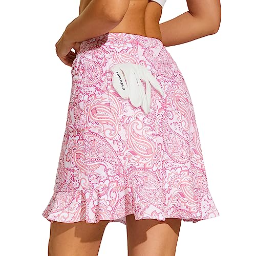 M MOTEEPI 20'' Skorts for Women Ruffled Hem Tennis Golf