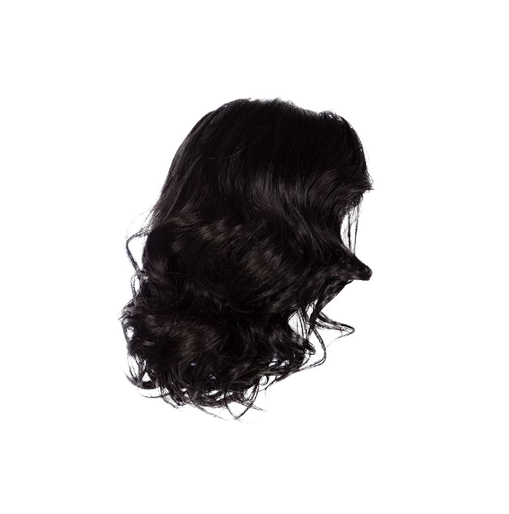 Hairdo Softly Spiraled Shoulder-Length Glamorous Soft Curls Wig by Hairuwear, Average Cap, R2 Ebony