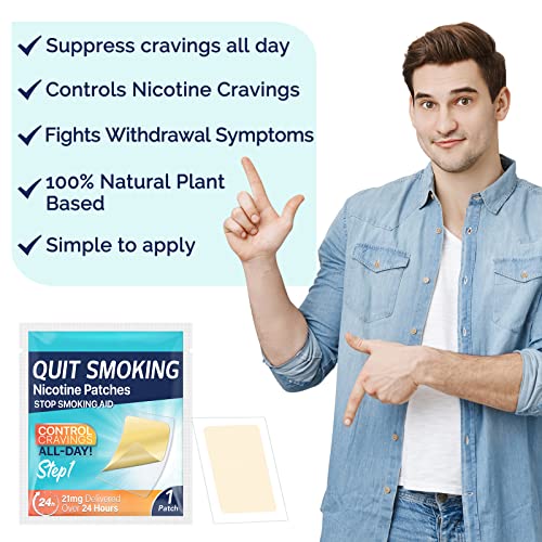  21mg Quit Smoking Patches for Easy and Effective Help to Quit Smoking
| 21mg Step 1 Stop Smoking Aids Patches, 30 Count
