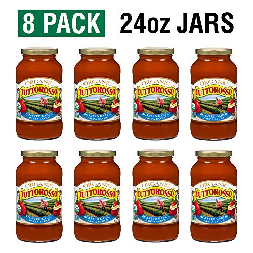 Tuttorosso No Sugar Added Organic Roasted Garlic Pasta Sauce - 24 Ounces, 8 pack