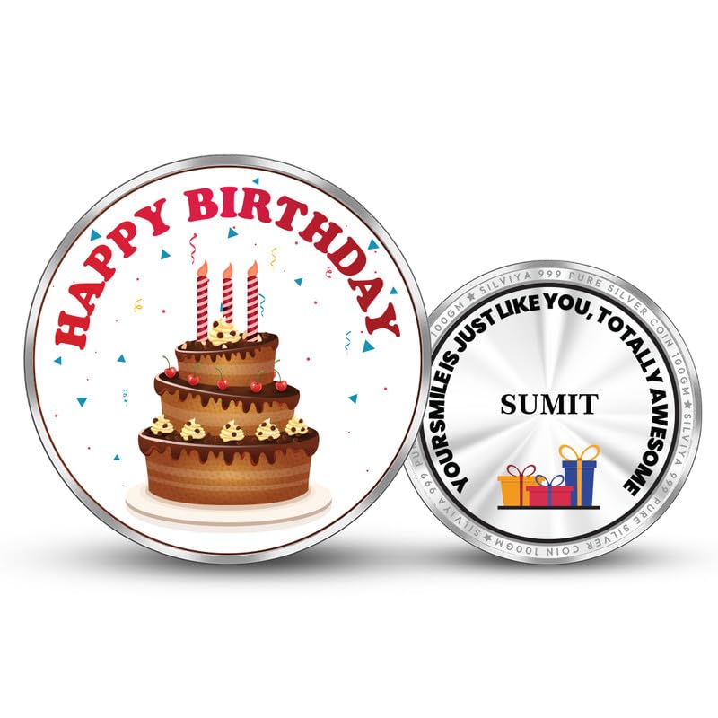 BIS Hallmarked "Precious" Personalized Birthday 999 Pure Silver Coin (10g, 20g, 50g, 100g) - Round Shape - Birthday Gift for Her - Wife - Daughter - Mom - Sister - Friend - With Certificate-image-17