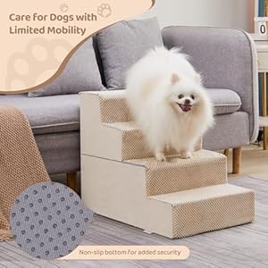   4-Step-Dog-Stairs-18-H-Dog-Stairs-for-High-Beds-Non-slip-Bottom-Pet-Stairs-for-Small-Dogs-and-Cats-Indoor-Pet-Steps-Dog-Ramp-for-Bed-Beige