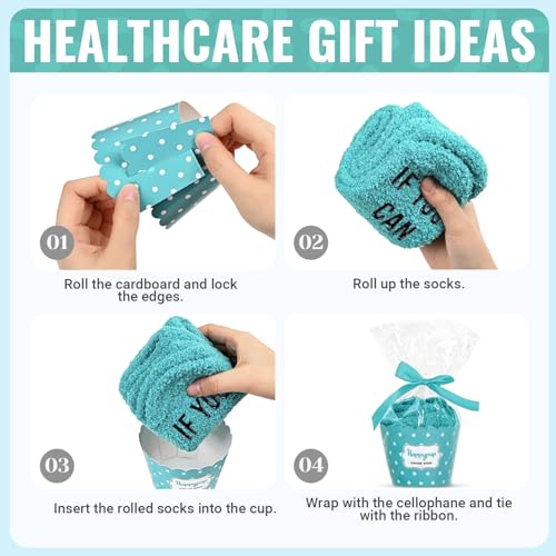Image of HAPPYPOP Inspirational Gifts for Women - Cancer Chemo Socks for Patient after Surgery Gifts