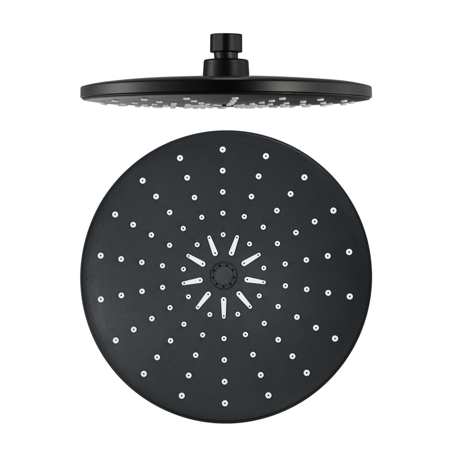 Pomme de douche effet pluie anti-calcaire en ABS rond pour douche fixe