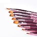 KADS Nail Gel Brushes Gradient Nail Art Brushes Set Nylon Flat Round Angled Nail Brush for UV Gel Painting