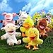 Lenwen 6 Pcs Christmas Animal Hand Puppets Bulk with Working Mouth 10 Inches Plush Puppets for Toddlers Kids Storytelling Imaginative Role Play Show Birthday Xmas Holiday Party Gifts(Farm Animal)
