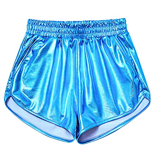 Image of Perfashion Girls Metallic Shorts Sparkly Shiny Hot Pants Gold /Silver /Pink Outfit