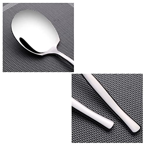 Qskely 6-Piece Premium Stainless Steel Buffet Serving Spoons for Large Gatherings - Image 3