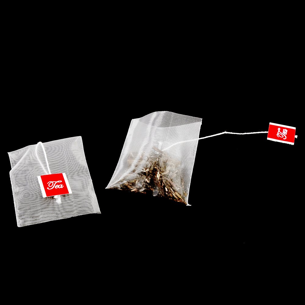 100 Bolsas de Infusión de té de Nailon, Material Premium, Fácil de Sellar, Resistentes Al Calor, Bolsas de Infusión de té para té Casero, Guisos, Sopas
