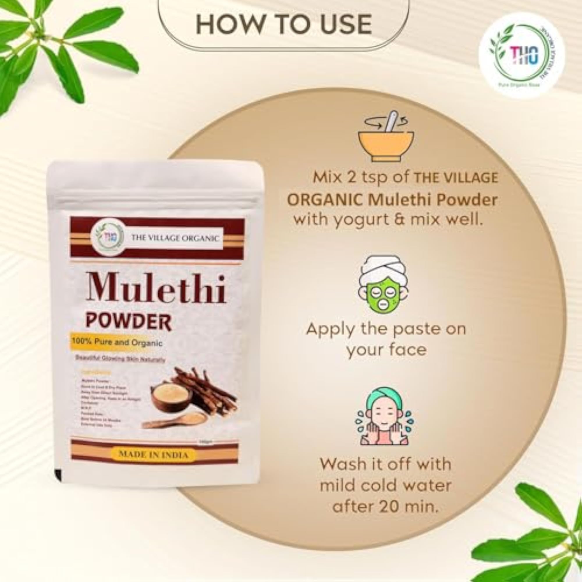 Mulethi Powder for Healthy Hair, 100g