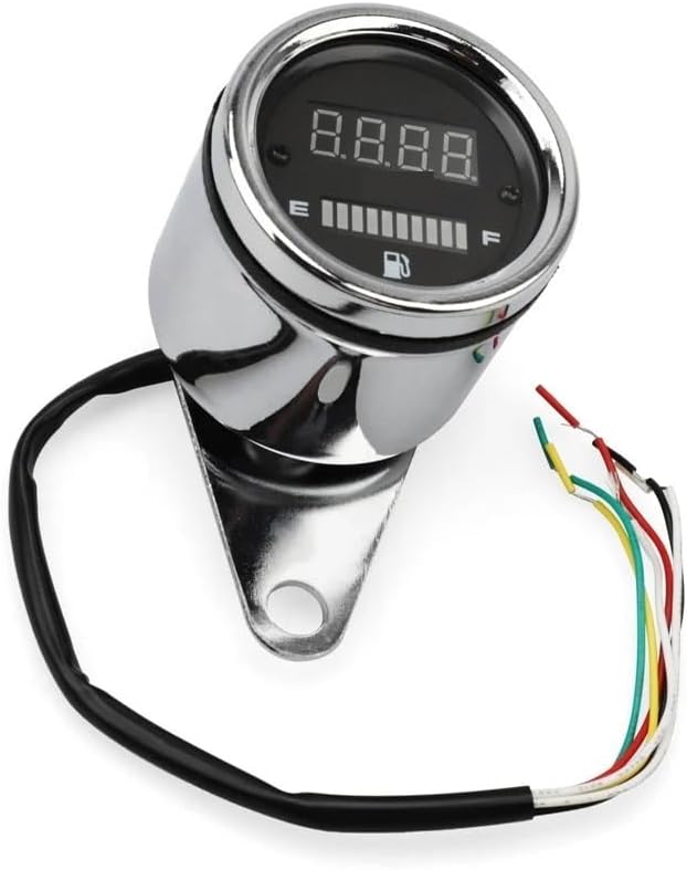 Motorcycle Odometer Gauge For Racer Motorbike Universal 12V Motorcycle Digital Tachometer Fuel Gauge Odometer Speed Meter Gauge