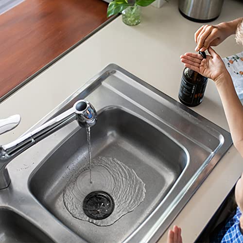 Kufung Garbage Disposal Splash Guard, 3.1 Inch Universal Kitchen Sink Stopper Drain Stopper Brushed Rubber Stp-Ss For Insinkerator, Kitchenaid, Kohler, Waste King (Black-A) #TOP3