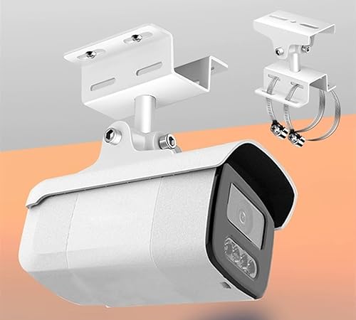 Miniatura 6 de Soportes de montaje en poste para cámara de seguridad CCTV con bucles de 3.937 in, rotación de 360° ajustable, para interior y exterior, montaje en