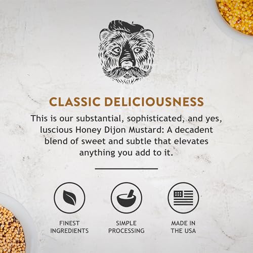 Image of Koops' Honey Dijon Mustard - Gourmet Mustard, Gluten-Free, Kosher, Made in USA, From Quality Mustard Seeds, Honey Mustard Sauce - 12 Oz, Pack of 2