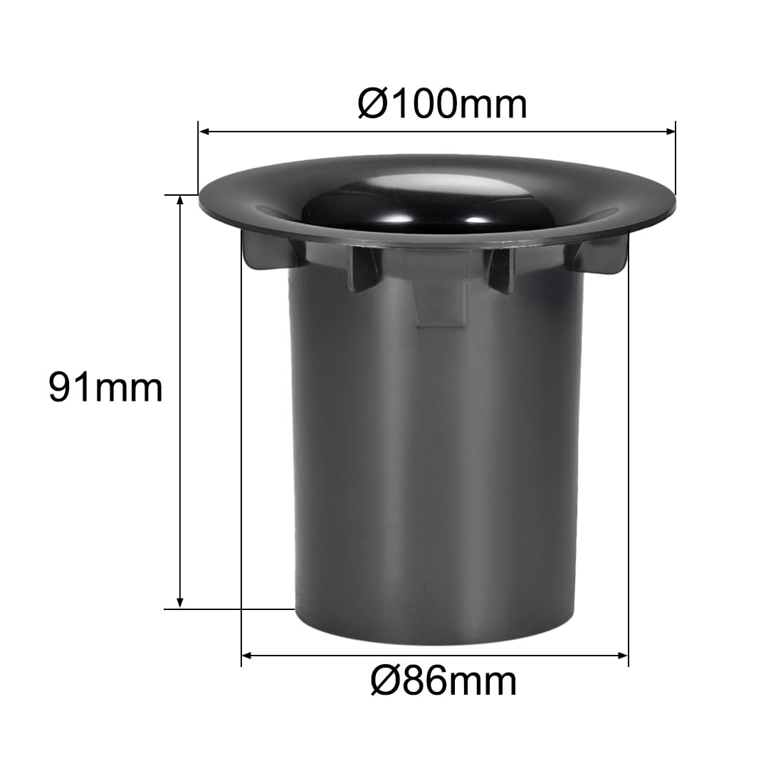uxcell 86mm x 91mm Speaker Port Tube Subwoofer Bass Reflex Tube Bass Woofer Box 2pcs