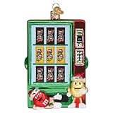 Old World Christmas M&M'S Vending Machine Glass Blown Ornament for Christmas Tree