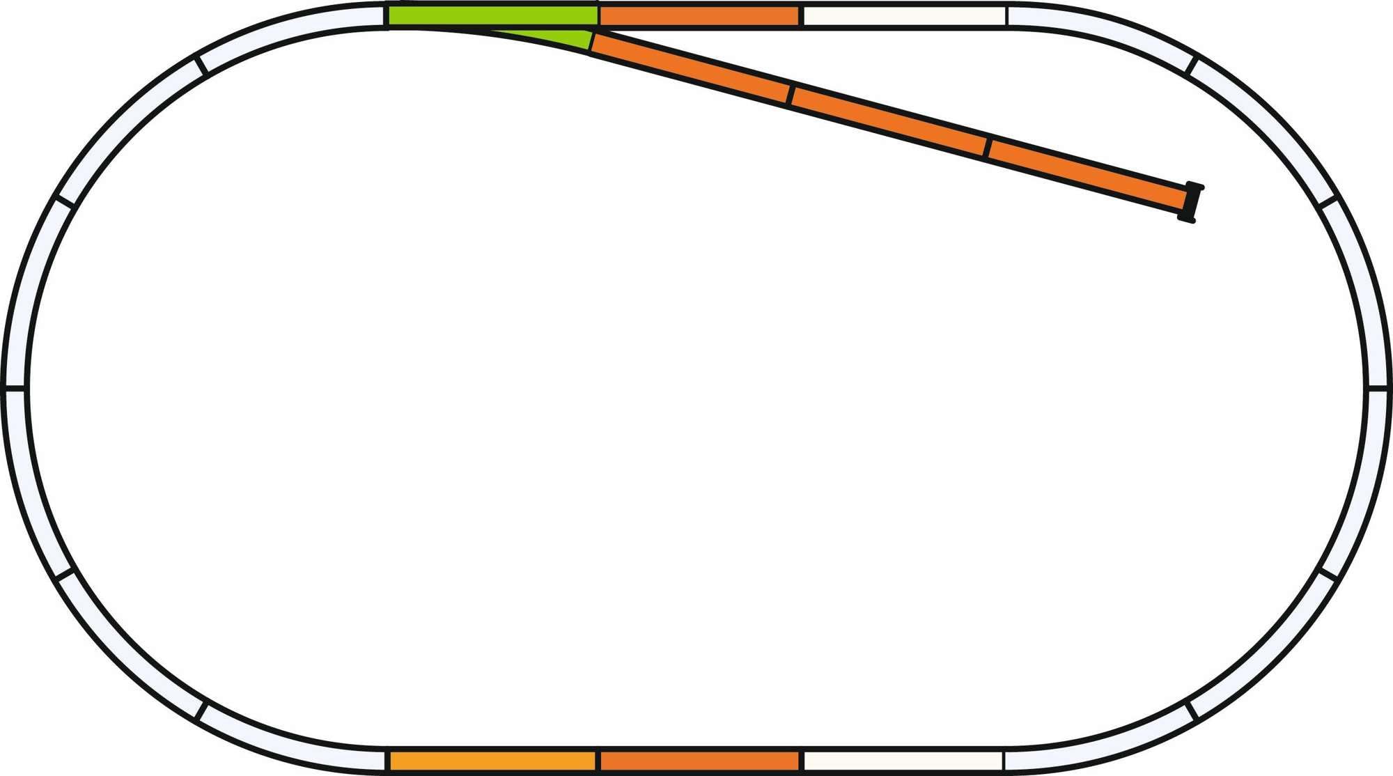 Piko Track with Bed Track Set B