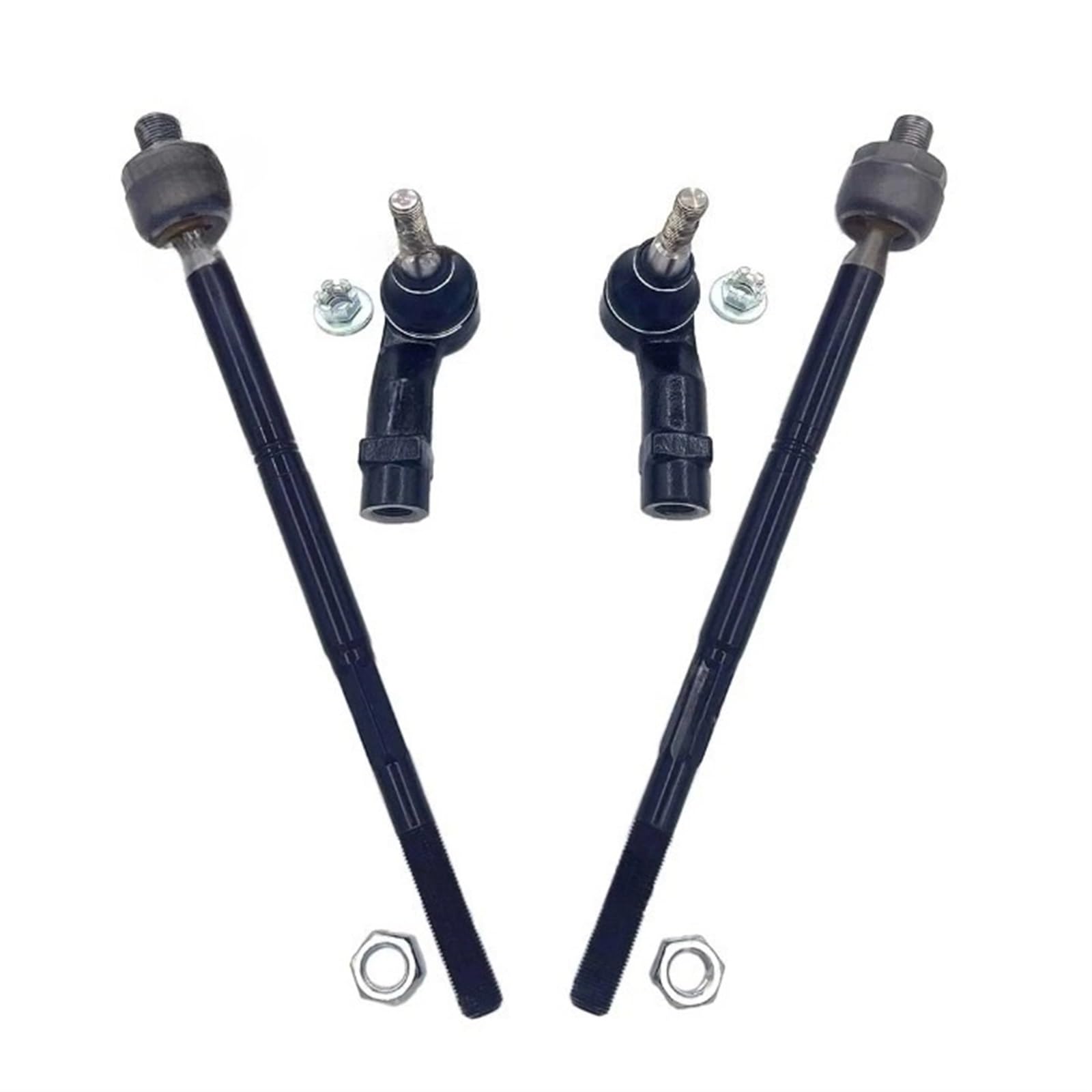 Tirante sterzo anteriore interno esterno set estremità cremagliera 4 pezzi compatibile con Dodge Dart, compatibile con Chrysler 200 2013 2014 2015 2016 2017