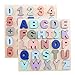 Produktbild Egosy 2 Stücke Kognitives Puzzle des Digital-Alphabetes Baby Holz Alphabet ABC Anzahl Puzzles Spielzeug Großbuchstaben und Anzahl Lernbrett Lernspielzeug