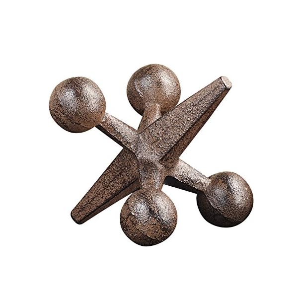 Creative CoOp CG4322 Retro Decorative Cast Iron Jack, Rust My Home