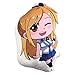 Fairy Tail Almohada de Peluche Anime Happy Etherious Natsu Grey Fullbuster Erza Lucy Heartfilia Muñeca de Peluche Juguetes Peluches Lindos Almohadas Cojín Trasero Regalos para niños Adultos Parejas