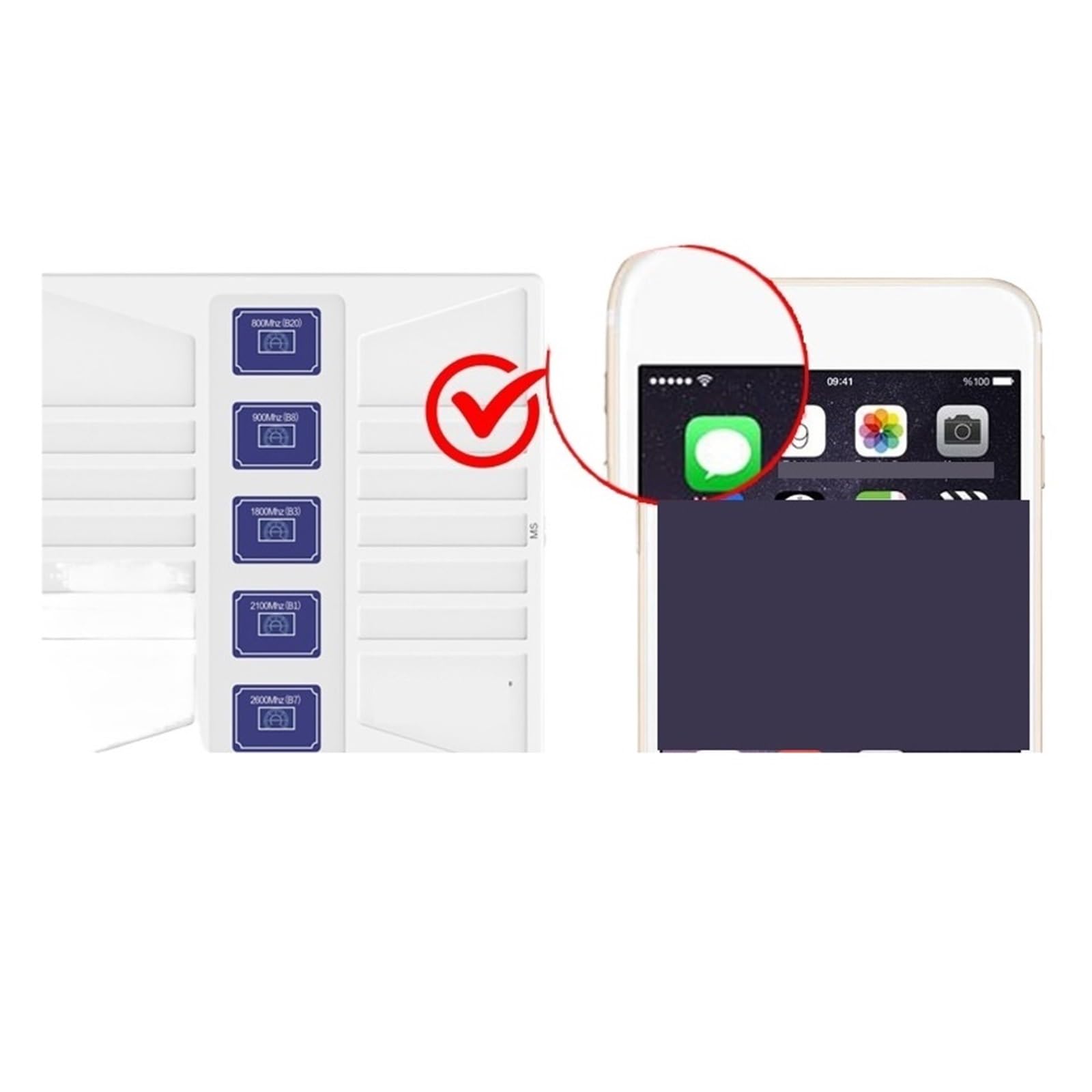 Amplificador De Señal Banda LTE 5G 800 900 1800 2100 2600 700 850 1900 2G 3G R Kit Repetidor Celular Cobertura más amplia(B20 B8 B3 B1 B7)