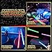 Lightsaber Drum Sticks Light Up Star DrumSticks Wars Lighted LED Rechargeable 10 Unique Colors and 2 Color Changing Glow Drumming Glowing Drummer Plastic Drum Stick Anime Jedi Gift Set