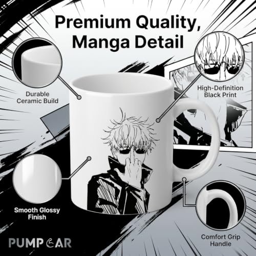 Taza de Cerámica 11 oz Diseño Manga Anime Gojo Satoru miniatura 7
