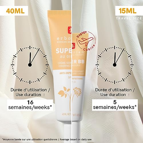 Erborian Super BB BB cream per una pelle perfetta e uniforme SPF 20 colore Dore 40 ml - 5