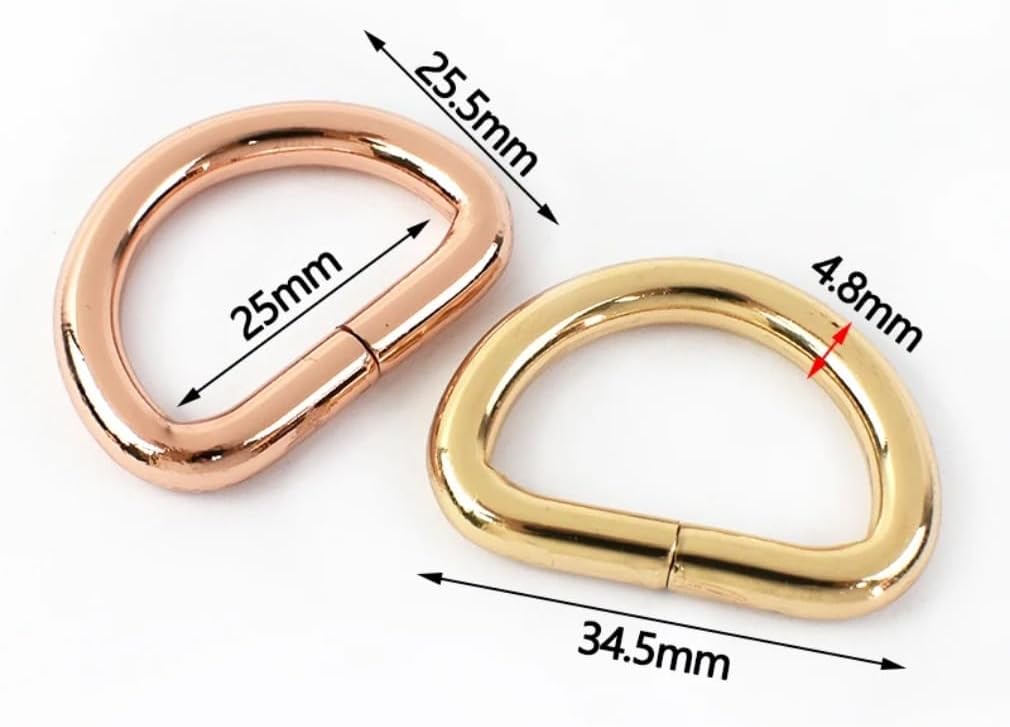 5-50Pcs 25mm D Rings for Dog Cat Collar Dogs Cats Ring for ID tag Pet Accessories
