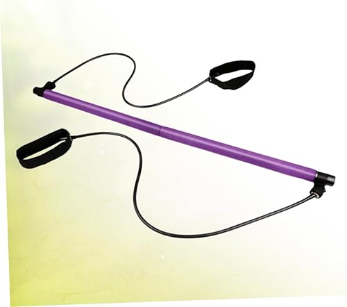 Miniatura 5 de ADOCARN Barra de resistencia con bandas de entrenamiento de yoga, banda de resistencia para ejercicios, yoga, pilates, palo de 1 ud