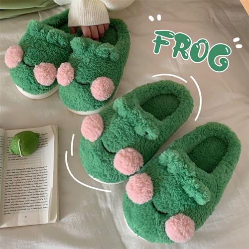 YJEUS Women's fuzzy memory foam slippers Women's cute animal slippers Indoor and outdoor plush slippers Bedroom slippers Home shoes Fluffy Anti-slip Cloud Slide Slipper3