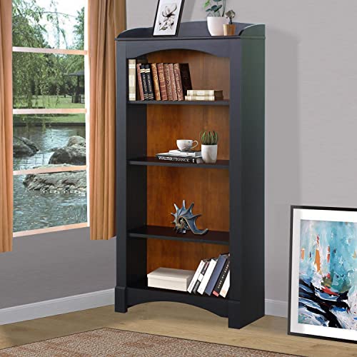Saint Birch Hawksbury 4-Shelf Traditional Wood Bookcase In Espresso #TOP1