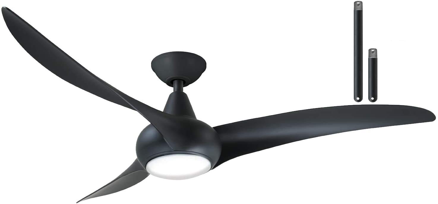 Amazon.com: Minka Aire F844-CL Light Wave LED 52
