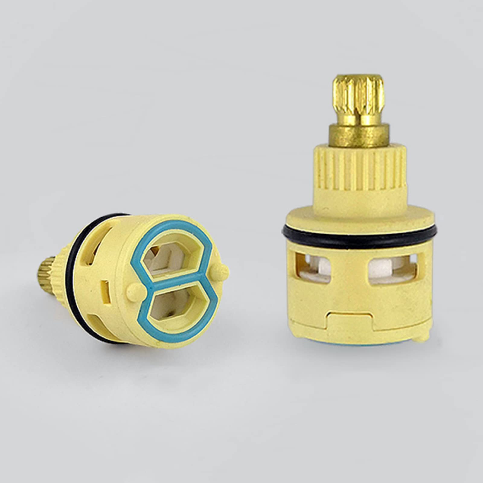 Faucet Cartridge Replacement Spare Valves Tap Cartridge 18/22/25/31mm Ceramic Disc Water Mixer Inner Control Kitchen and Basin Faucet Valve J-25mm(B 22mm)