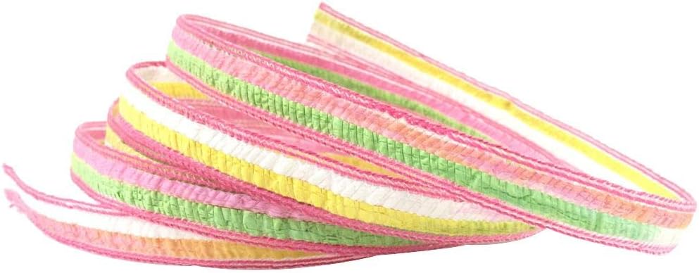 2 Meters Braided Paper Cord Craft Rope Twine String for Gift Wrapping Pink| Multi-Purpose Craft Supplies | Crafting Pieces | Ribbon|