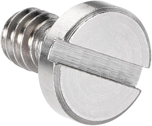Miniatura 4 de uxcell Adaptador de tornillo de montaje de 14 "ranurado 0.24" longitud de rosca para trípode de cámara de acero aleado 5 piezas