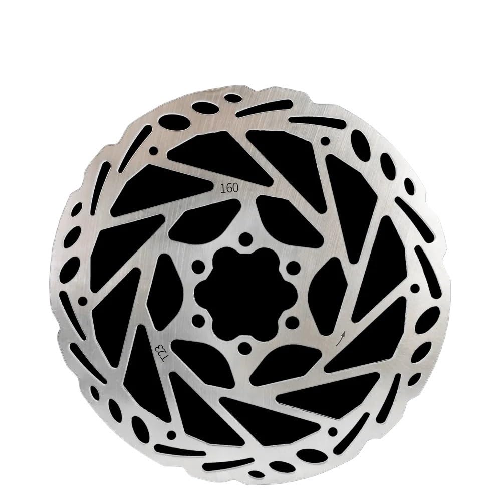 Freni A Disco Mtb Disco freno for bicicletta elettrica con spessore 2,25 mm, rotore ad alta resistenza da 160/180/203 for moto(203mm)
