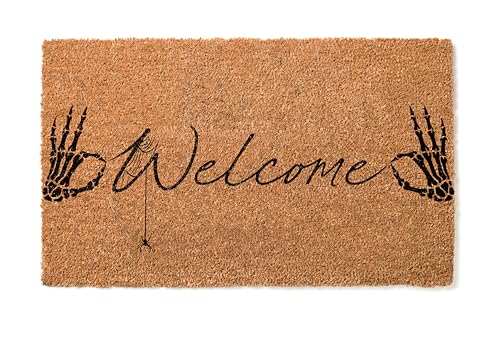 Daphne's Curations Skeleton Hands Welcome Doormat 36"x60" – Spooky Halloween