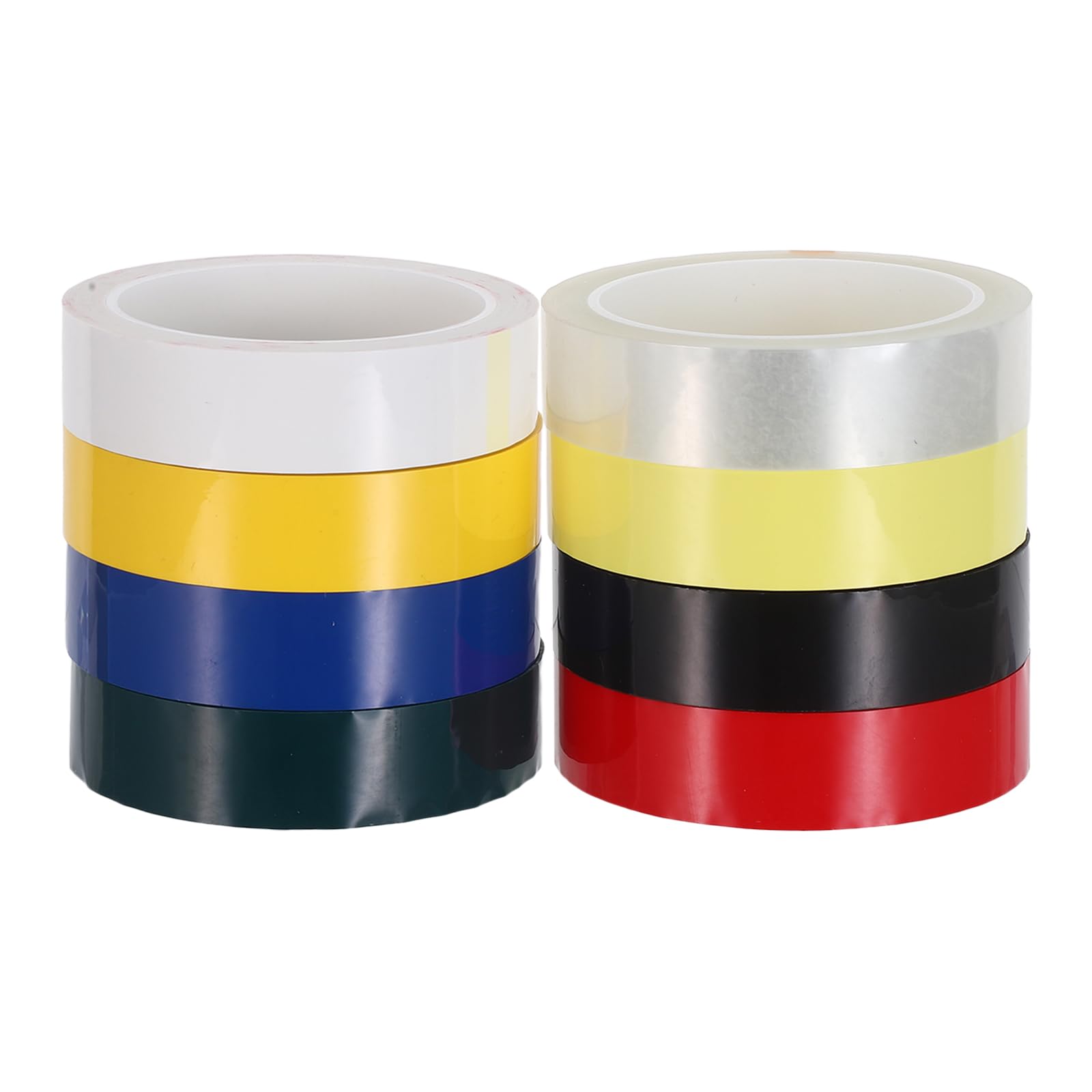 jojofuny 8 Stück Buntes Positionierungs Klebeband 25mm X 6,6m mit Starkem Klebstoff Beschreibbar Wetterfest Markierungsband für Schule Labor und Scrapbooking