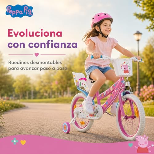 Miniatura 5 de Bicicleta 16 Peppa Pig Rosa