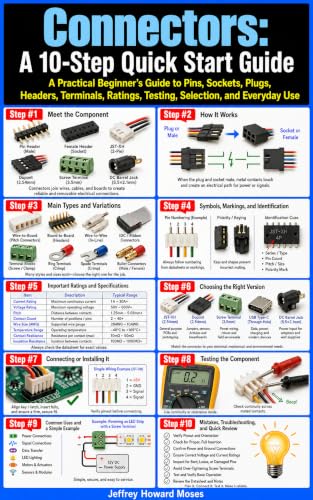 Connectors: A 10-Step Quick Start Guide: A Practical Beginner’s Guide to Pins, Sockets, Plugs, Headers, Terminals, Ratings, Testing, Selection, and Everyday ... Components Quick Start Guides Book 19) image 2