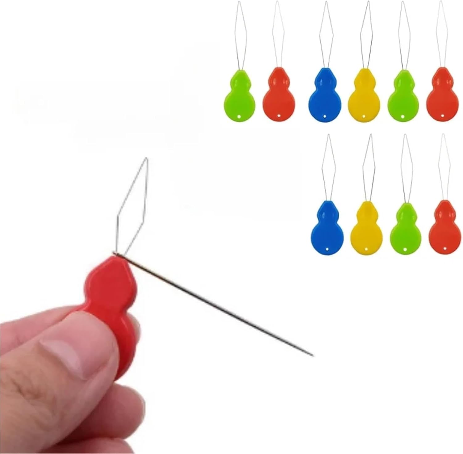 Needle Threaders 10pcs Elderly Convenient High Quality Automatic Sewing Needle Threader Simple Hand Tools Plastic Handle Sewing Accessories(Mix Color)