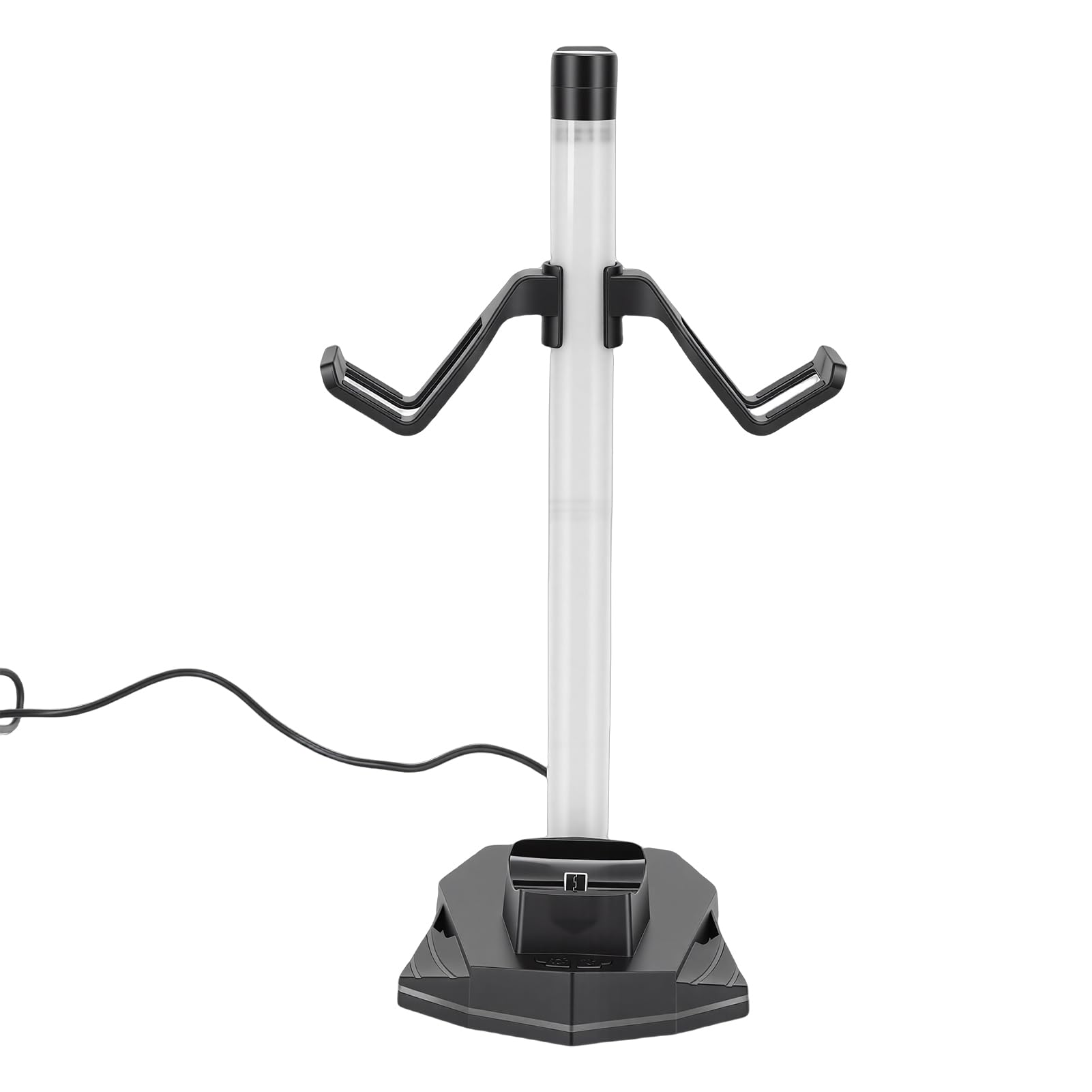 Supporto per Cuffie e Controller RGB, 3 in 1 con Base di Ricarica, Design