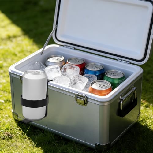 Gancho de acero inoxidable anticaídas para portavasos de hielera de camping 6