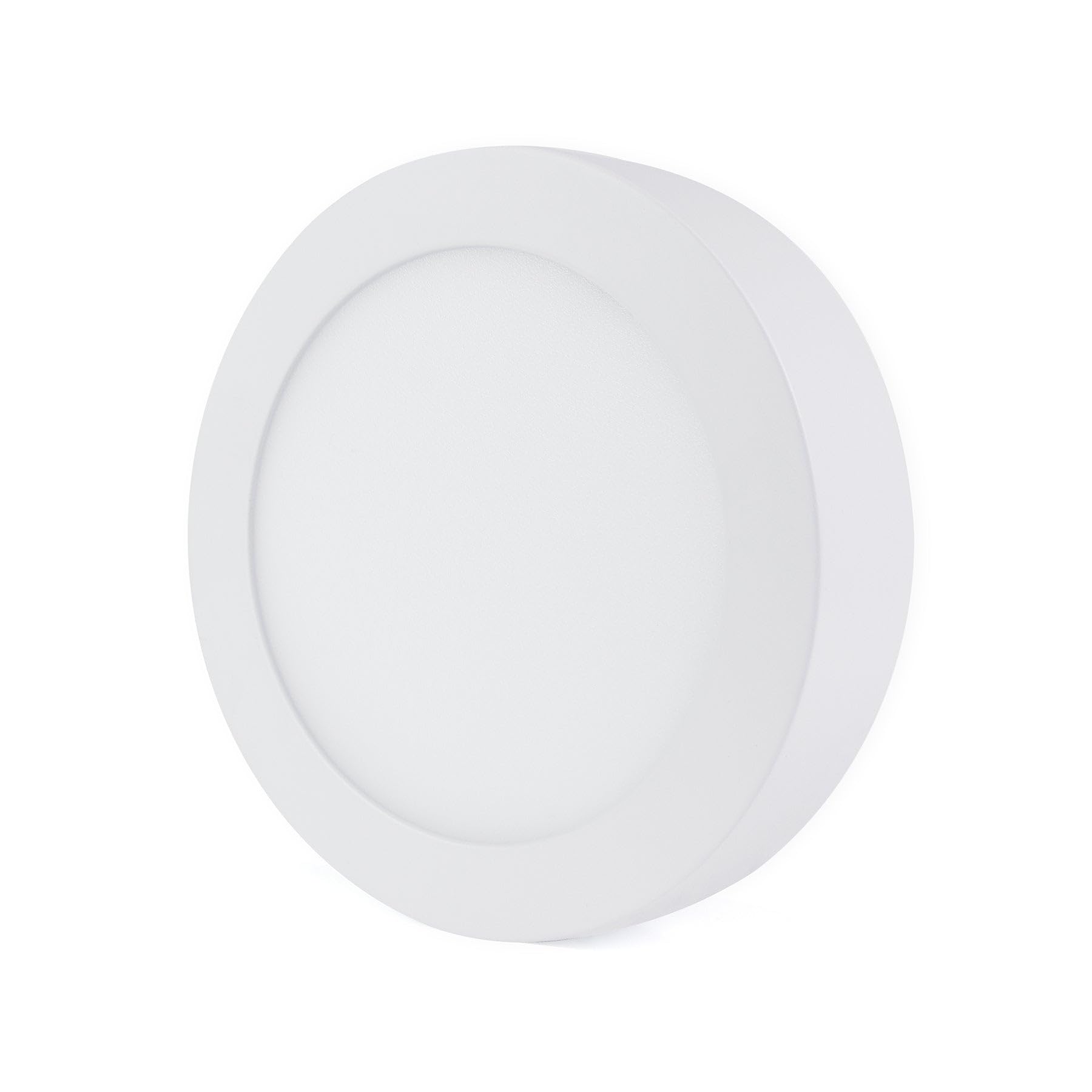 G.W.S® 12W Round Circle LED Surface Mounted Panel Downlight Ceiling Light Neutral White (4000K), LED Driver Included