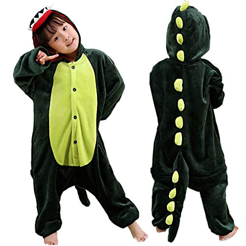 Pijama con capucha para niños y niñas, diseño de dinosaurio, tiburón, gorila