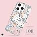 kate spade new york iPhone 15 Pro Case, Compatible with MagSafe - Multi Floral Rose and Pacific Green
